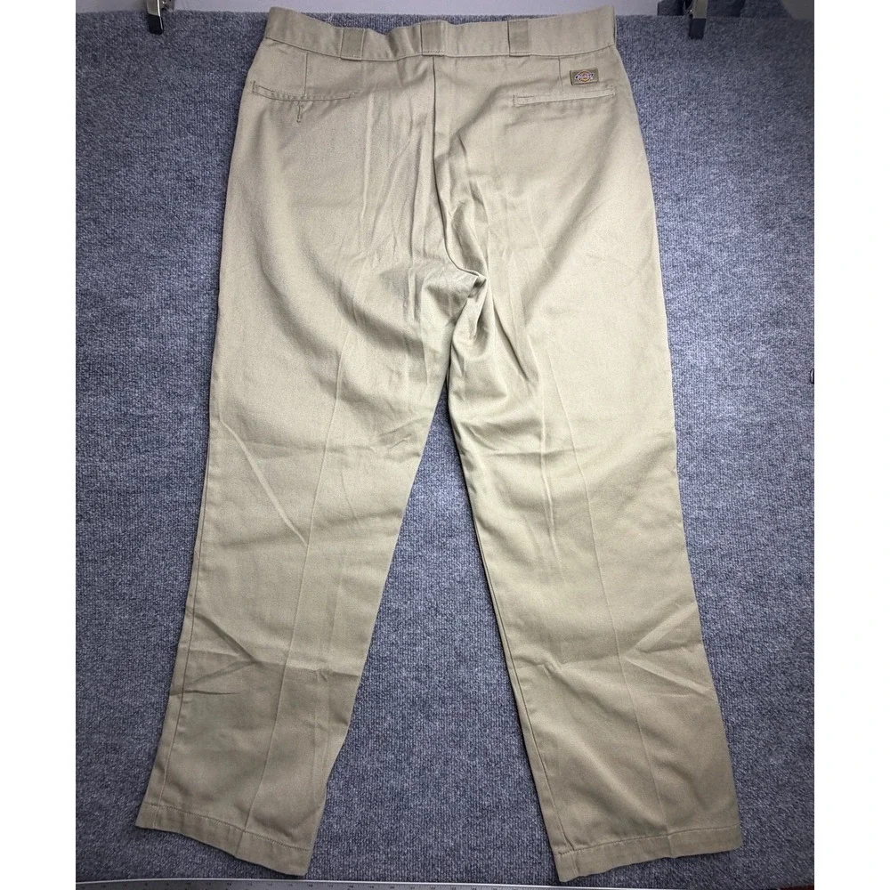 Dickies Men's Original Fit Work Pants Khaki 40x32 Brown